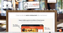Desktop Screenshot of clicresto.com